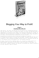 Thumbnail Blogging 101 - With resell rights