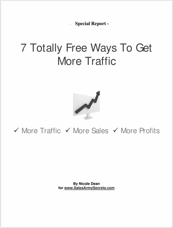 Product picture More Traffic - With Resell rights