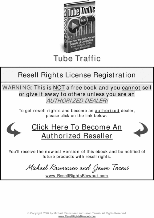 Product picture Youtube Traffic - with resell rights